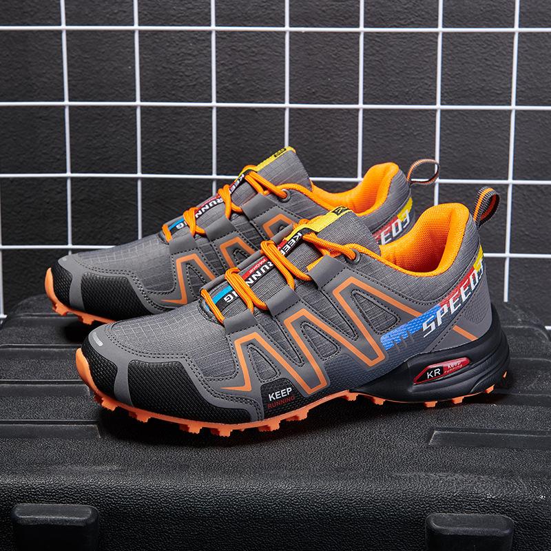 2025 Camouflage Men's Shoes Off-road Running Shoes Outdoor Leisure Travel Hiking Shoes Breathable Large Size Hiking Shoes