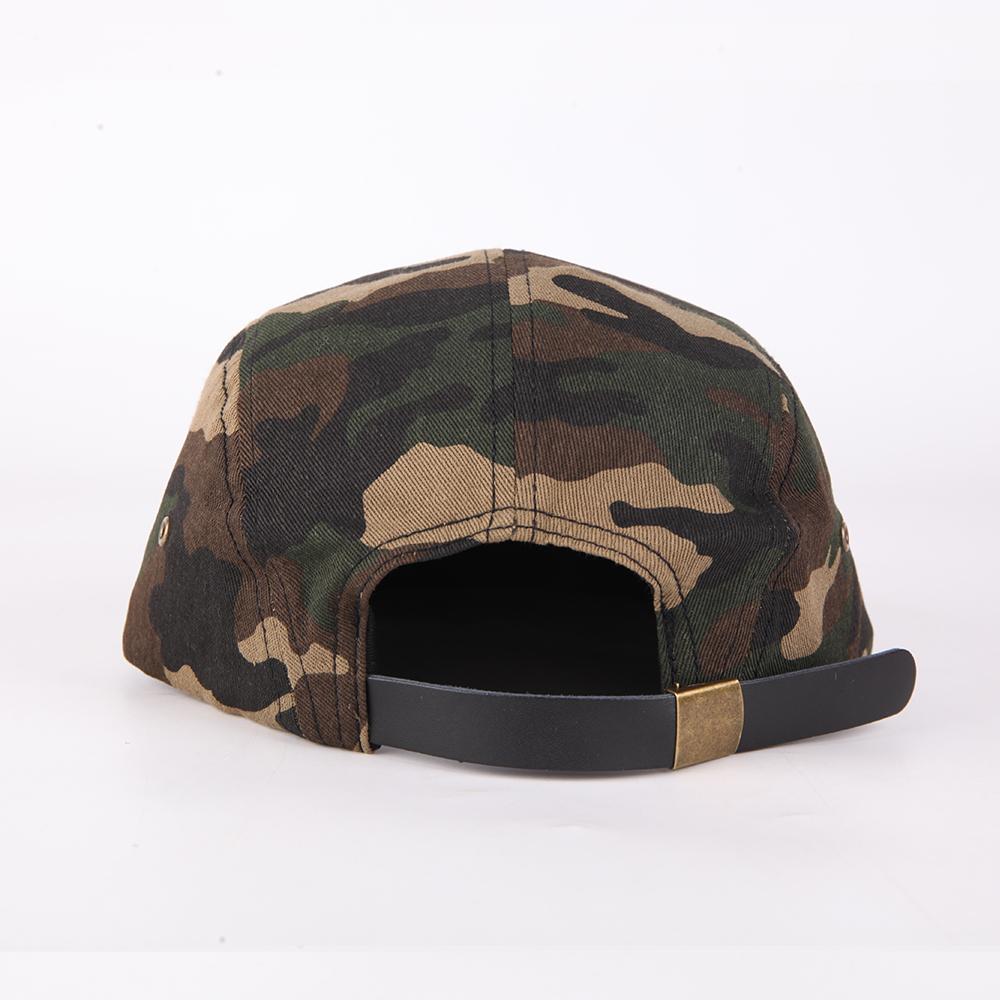 Camo Sports Hat High Quality 5 Panel Flat Brim Hip Hop Snapback Caps Hats for Mens and Womens