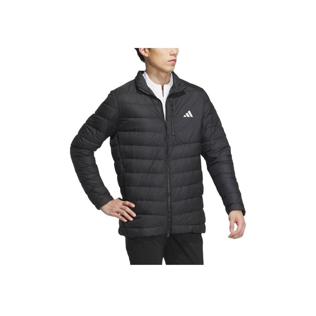 Adidas 630 Lightweight Solid Color Zipper Fitted Long Sleeve Down Jacket Men Jackets Black HZ6061