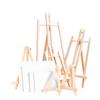 Holz Staffelei zum Malen, 20cm 24cm 30cm 40cm 50cm Höhe Klappbarer Tischständer Dreieckige Halterung, Malzubehör, 1 Stück HJ-02