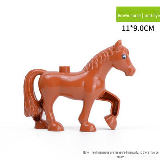 Large Particle Animal Accessories: Compatible Lego Building Blocks for Kids 3+ - Prairie, Ocean, Jungle Simulation Toy Parts