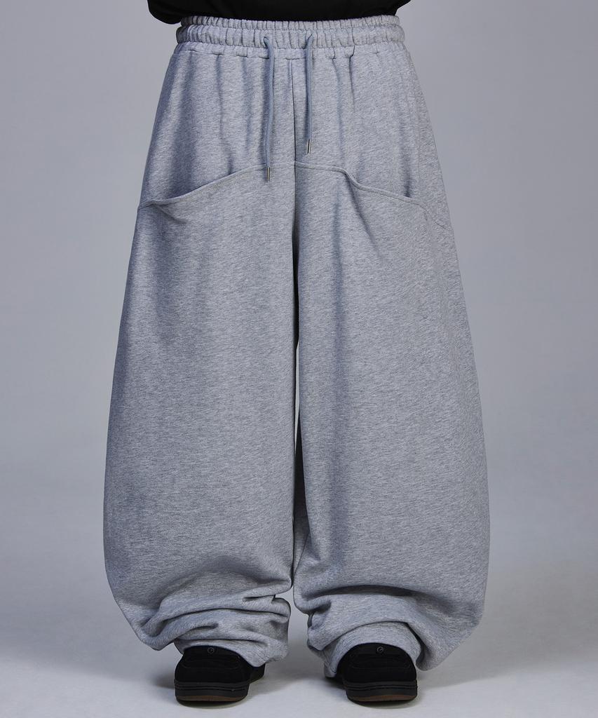 SCALLYWAG Back Pocket Eyelet Sweatpants [Grey]