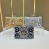 Rhinestone Evening Clutch Purses for Women Evening Weddings Party Purses Crystal Diamond Glitter Sparkly Handbag Women's Shoulder Bags With Chain