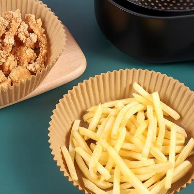 50Pcs Air Fryer Disposable Paper Non-Stick Airfryer Baking Papers Round Air-Fryer Paper Liners Paper Kitchen Accessories