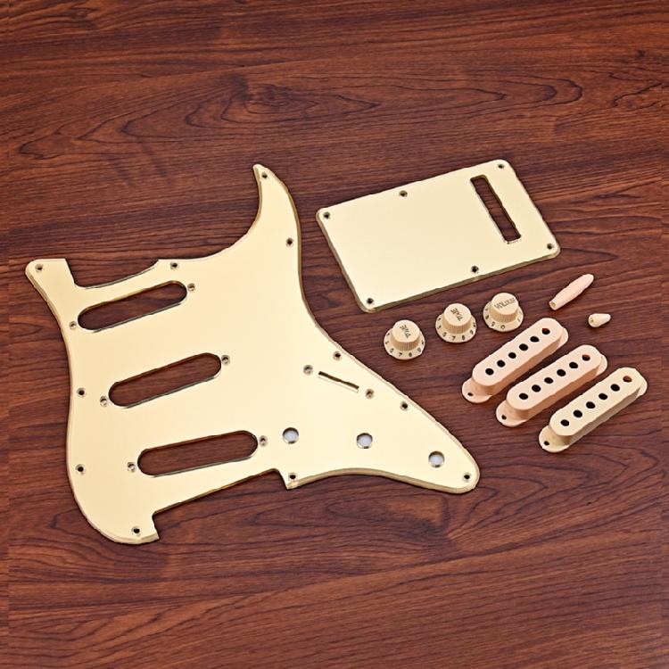 Prewired Loaded Pickguard 6 String Guitar Pickups Back Plate 3 Ply Pick Guards