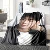 1Pc Cha Eun-woo Print Blanket Soft Comfortable Polyester Throw All Seasons Use Bedroom Office Outdoor Christmas Gift Choice Portrait Photo Print Print