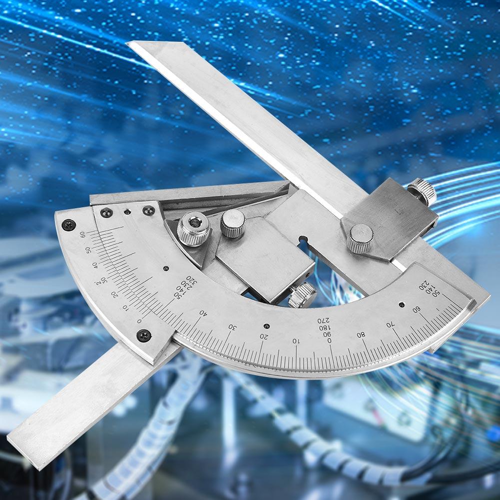 Carbon Steel Fine Tuning Angle Finder Ruler 0320 degrees  Universal Bevel Protractor Meter