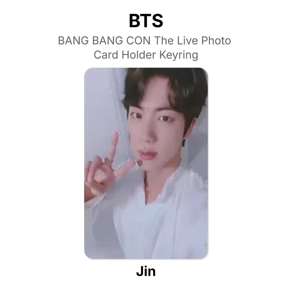 BTS BANG BANG CON The Live Photo Card Holder Keyring Official Photocard