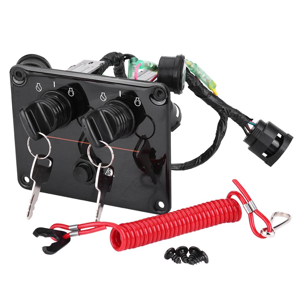 Dual Engine Key Switch Panel Switch Assembly for Yamaha Outboard Engines 6K1825700800