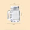 10Pcs-Mini Glass Jar Set Glass Bottles with Aluminum Lids 35ml Empty Sample Jars, Seal Containers, Essential Oils Storage Vials