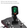AROMA AT 01A Rotatable Clip On Tuner LCD Display for Chromatic Guitar Bass Ukulele Violin