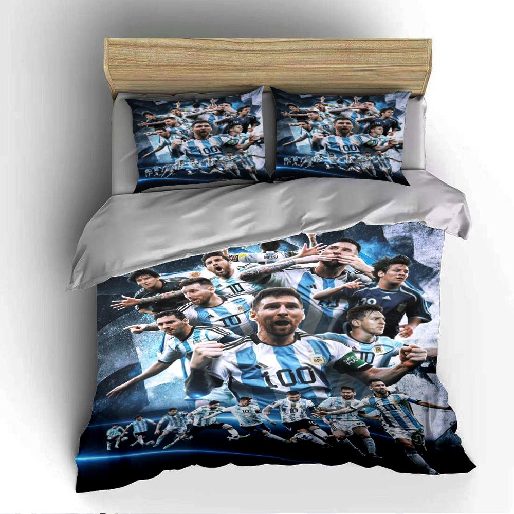 Soccer Star Bedding Set Bedding Set (1 Duvet Cover, 2 Pillowcases, Duvet Not Included)