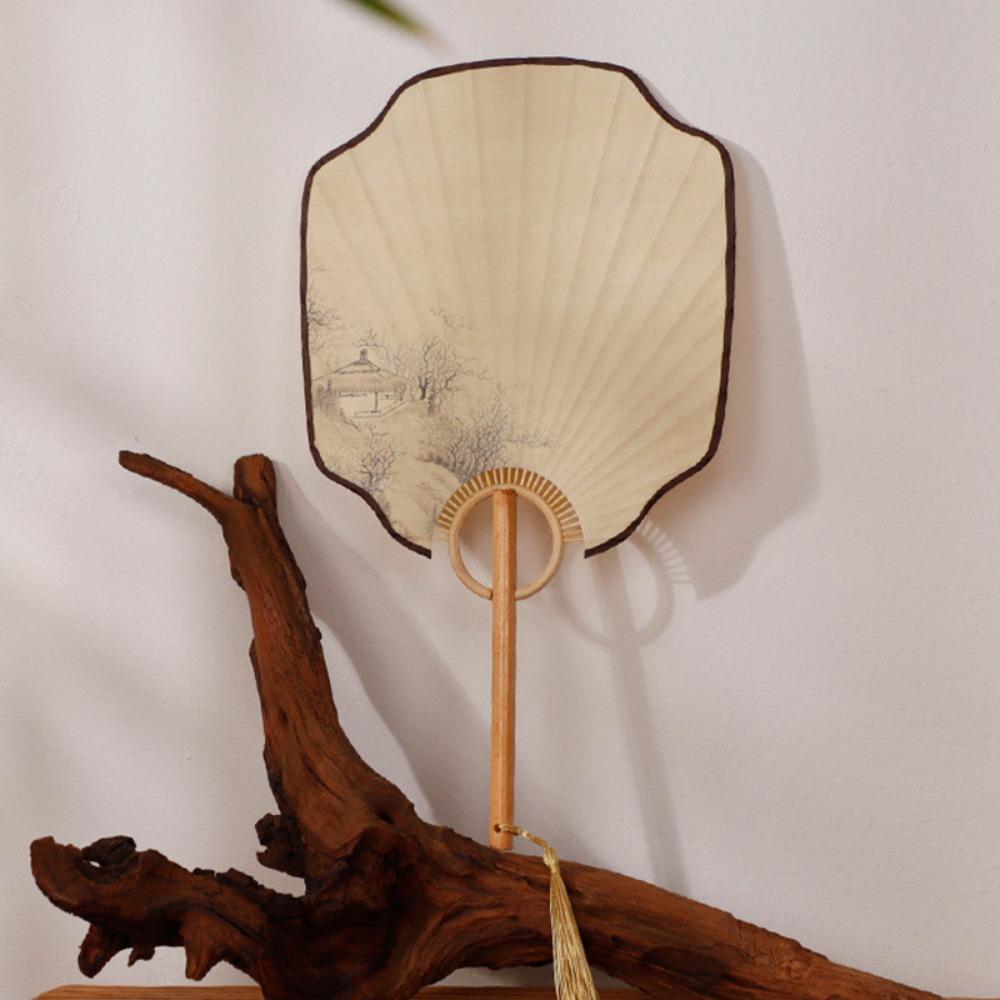 DIY Calligraphy Vintage  Group Fan Elegant Design Hand Fan Xuan Paper Fan  Home Decoration