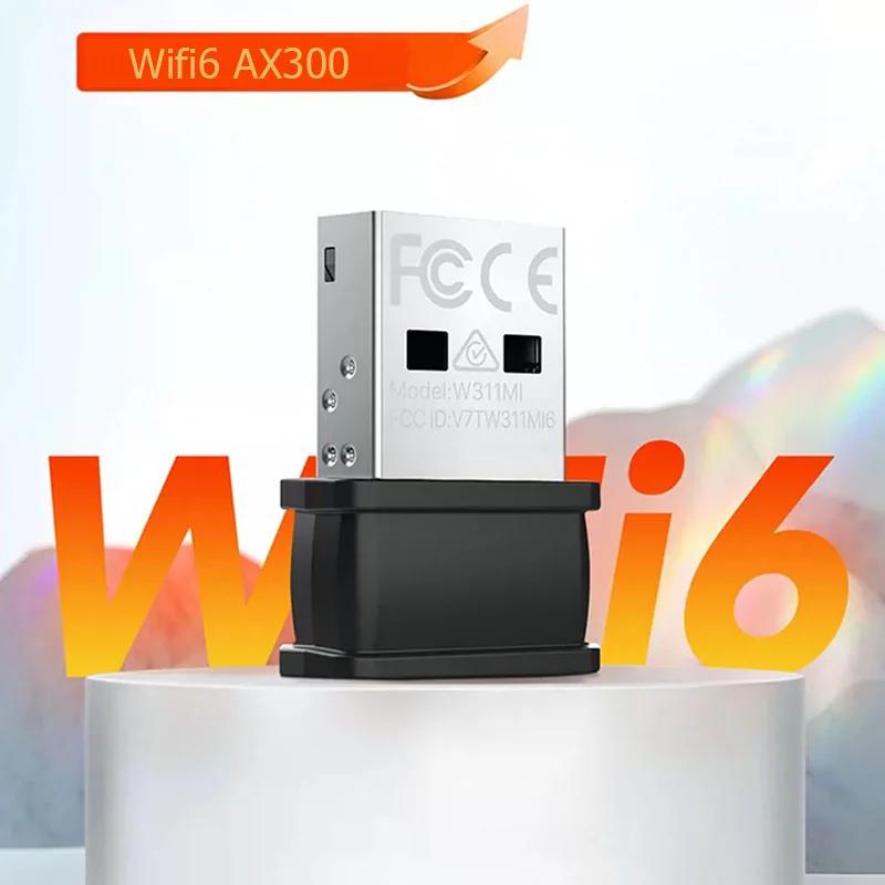 Tenda W311MI AX300 WIFI 6 Lan Adapte Mini USB Dongle carte réseau  USB 2.4GHz pilote gratuit pour PC portable Windows 7 10 11
