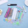 22pcs Yarn Crochet Needles Set Handmade Needles Yarn Tool Set Portable Practical Stainless Steel  Knitted Craft Kit