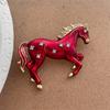 Elegant Running Horse Brooch Animal Inspired Design High Quality Alloy Metal Fashion Badge Accessory For All Genders