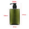 280ml Empty Emulsion PET Bottle Transparent Plastic Liquid Shampoo Sub Bottling