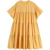 Plus Size Women's Summer Long Dress - Korean and Western Style Fashion
