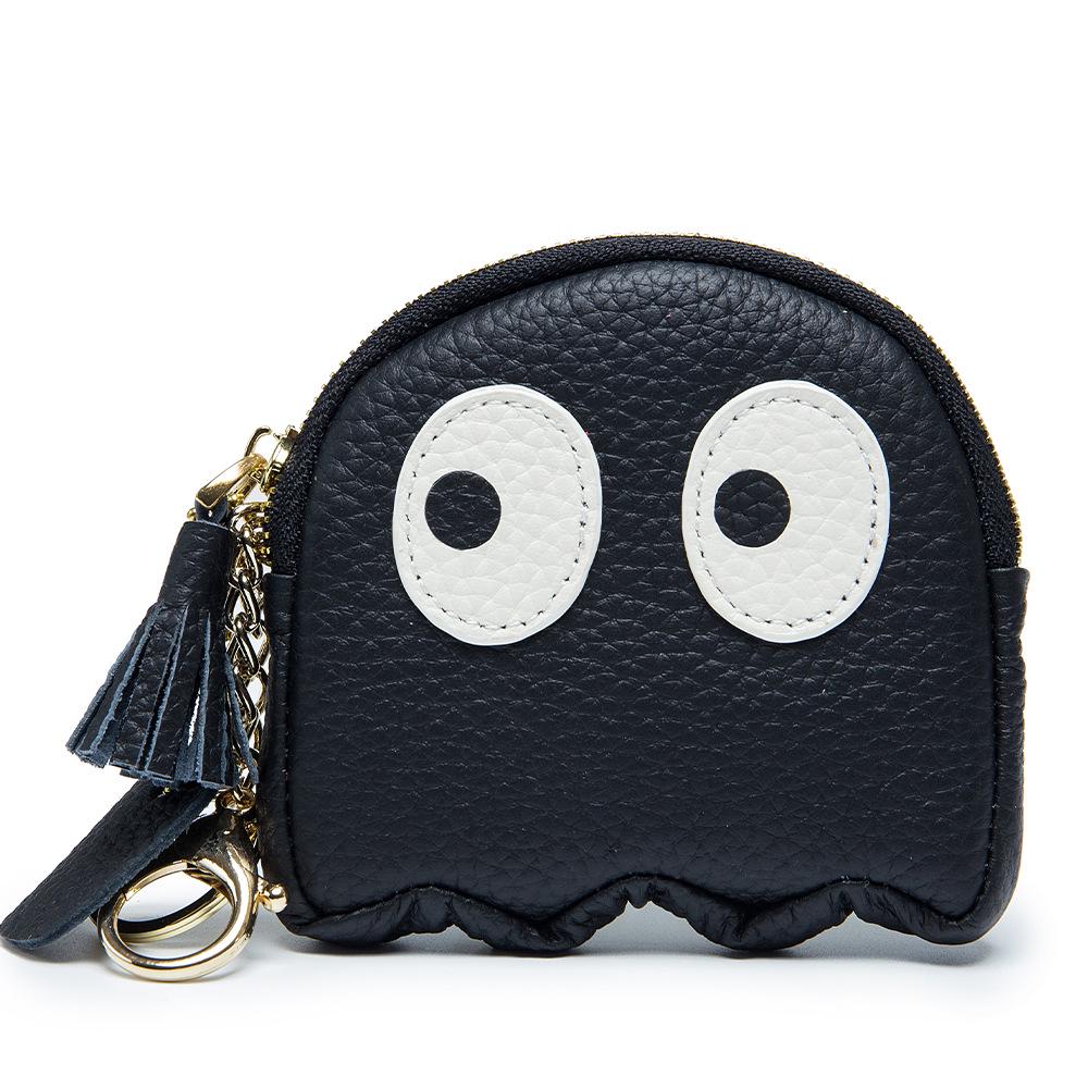 Korean Ins Cute Cartoon Coin Purse - Genuine Leather Mini Cowhide Bag