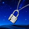 Copper Cute Lock Lovely Necklace for Women Beautiful Fashion Wedding Party Christmas Gift Niche Jewelry