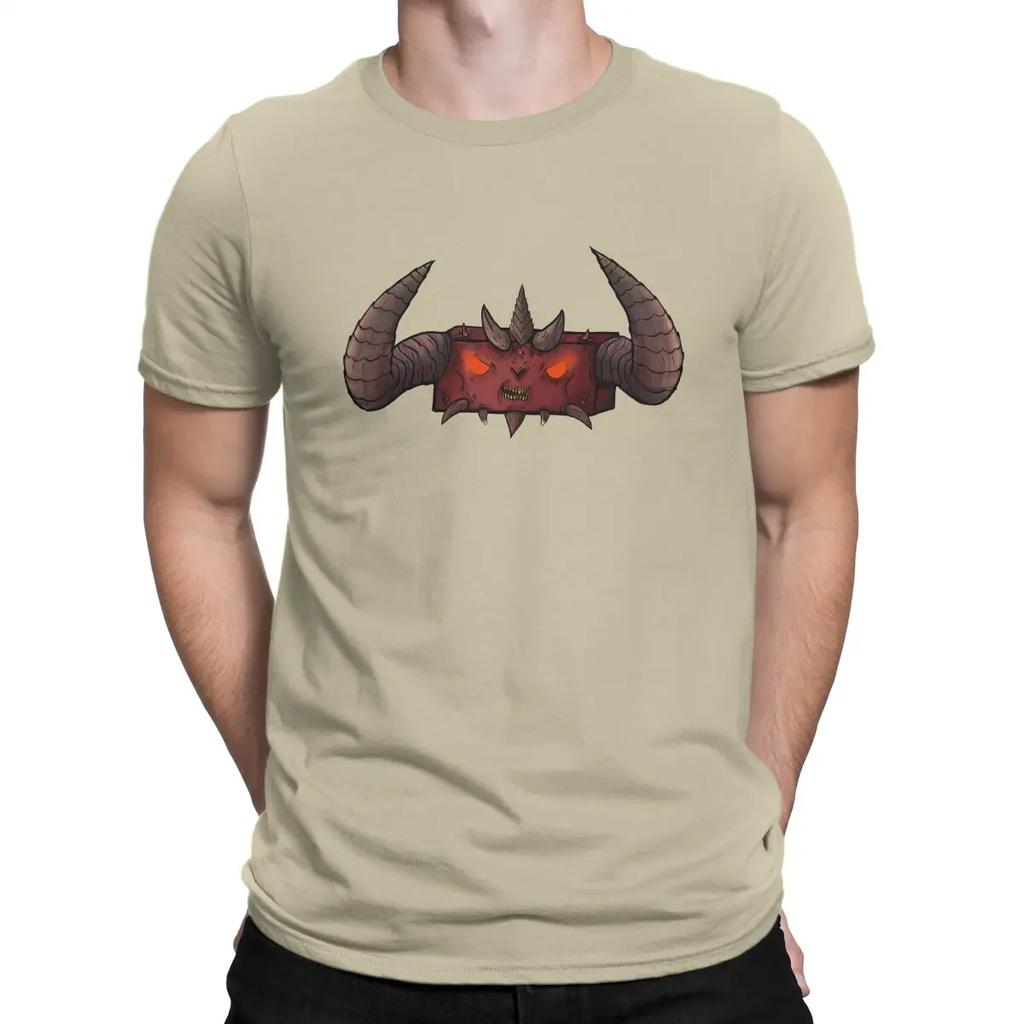 Cute Men T Shirts D-Diablo Vintage Tee Shirt Short Sleeve O Neck T-Shirt Pure Cotton Summer Clothing