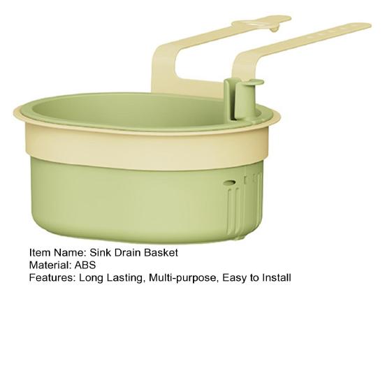 Sink Drain Basket Detachable Easy To Clean Multi-Use Adjustable Faucet Hanging Strainer Kitchen Waste Catcher