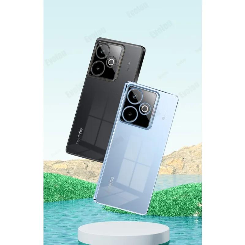 Miękkie etui z ramką platerowaną dla Realme GT 7T 7 T Odporne na wstrząsy Elektroplaterowane Silikonowe TPU Bumper Pokrowiec na telefon dla Realme GT7 T 7Pro