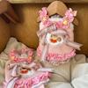 Spring and Autumn Dog Cat Pet Clothes Handsome Yorkshire Maltese Small Dog Girl Pink Suspender Skirt