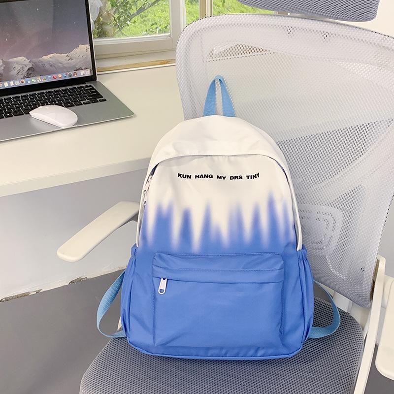 Graffiti Gradient Personality Schoolbag College Students' Backpacks for Boys and Girls' Travel Schoolbags Are Light and Large Capacity Backpacks.