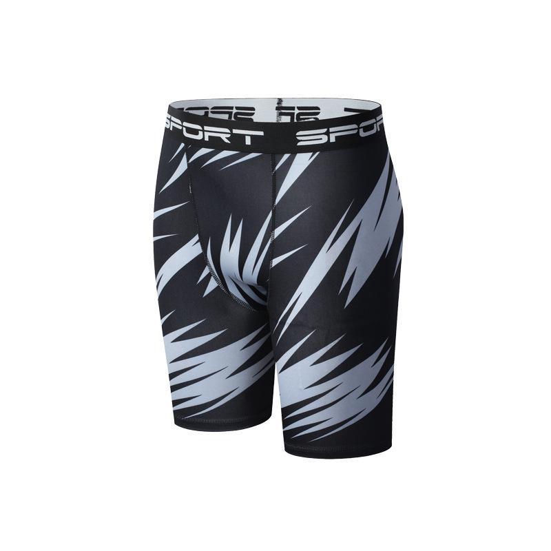 Men's Quick-Dry Elastic Swim Trunks - Tight Fit Boxer Briefs for Fitness and Beach
