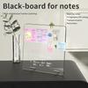 Desktop Message Board Acrylic Transparent Notepad Office Memo Board Can Be Written Home Memo Board Magnetic Desktop Board