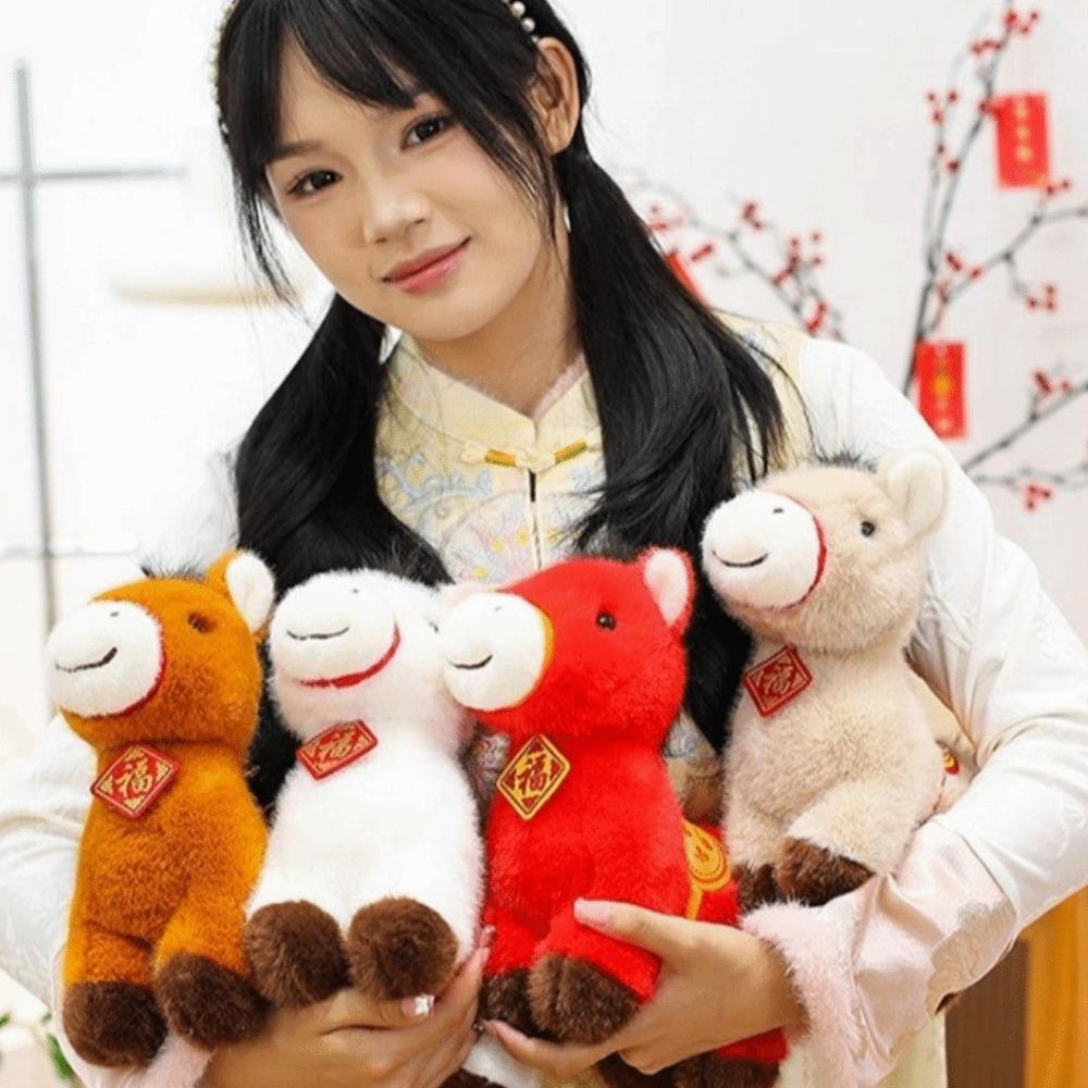 20cm Size Chinese Zodiac Pony Stuffed Animal Plush Stuffed Animal  Chinese Zodiac Year