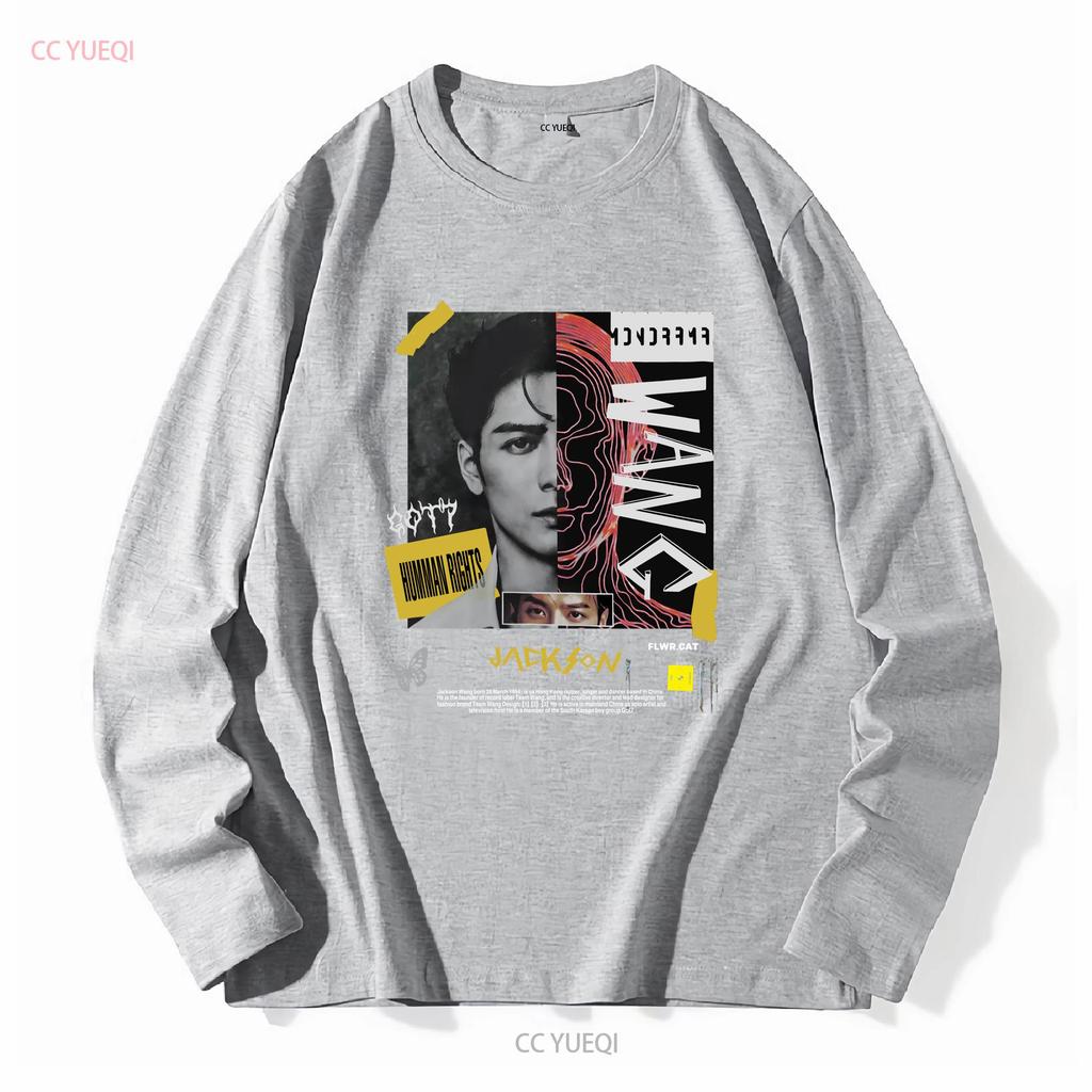 Got7 Jackson Wang Retro Bootleg T Shirt Kpop Merch For Her Or Him Long Short Sleeves Vintage Washed Stylish Slightly