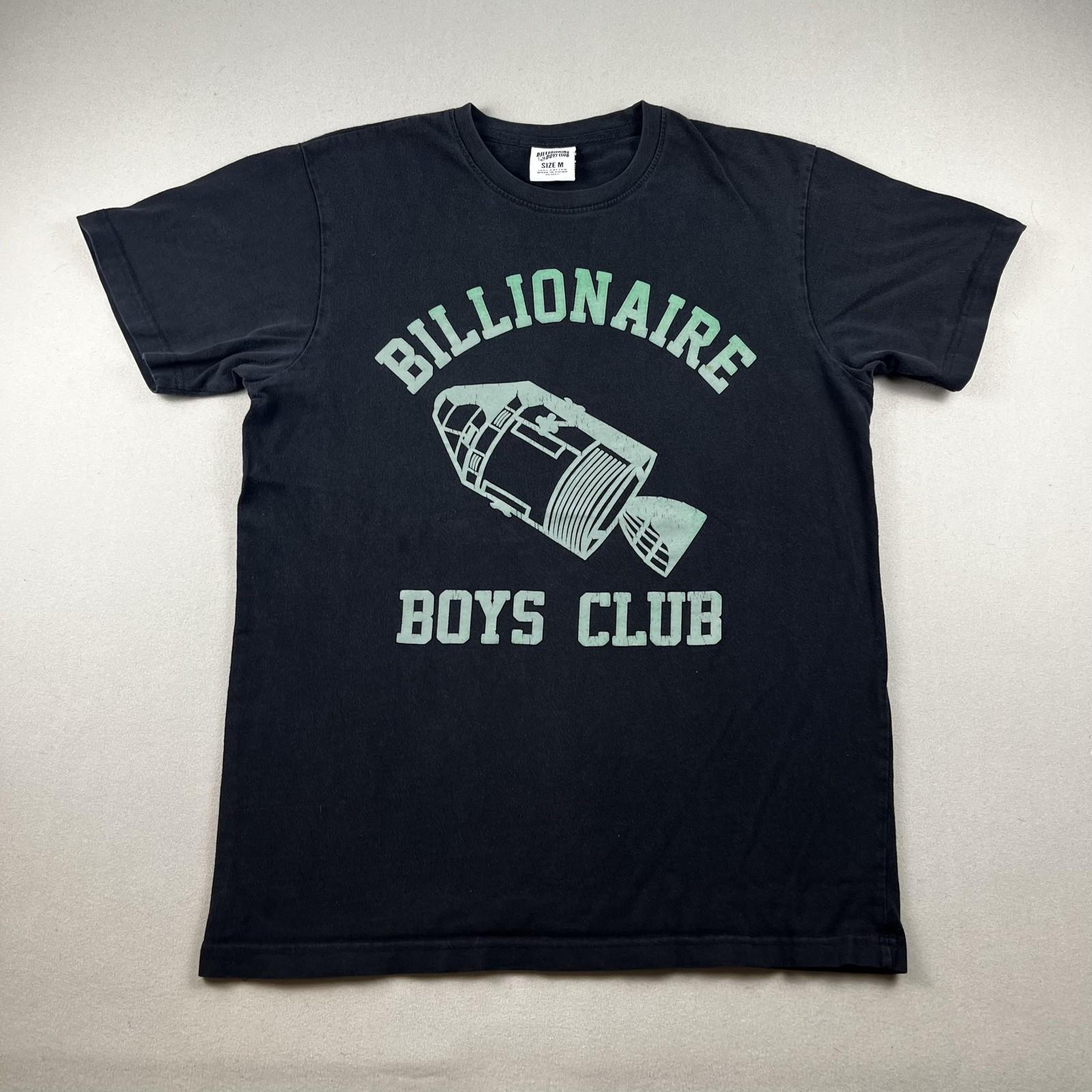Billionaire Boys Club T-Shirt Mens Medium Black Rocket Astronaut Space Man BBC M