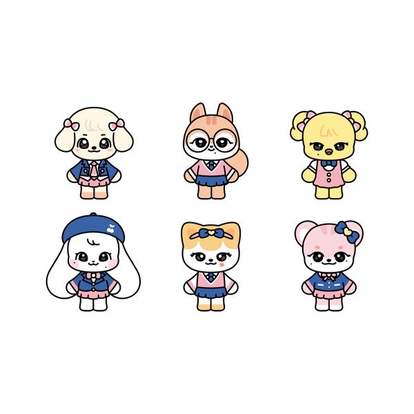 (SCHOOL PLUSH KEYRING) IVE X MINIVE [WELCOME TO MINIVE SCHOOL] Pop-Up MD