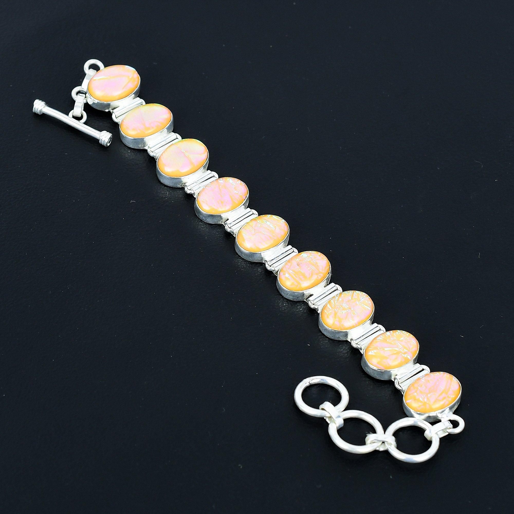 

Браслет из оранжевого опала Браслет из стерлингового серебра 925 пробы Браслет с регулируемой цепочкой Браслет ручной работы Бохо браслет Украшения из драгоценных камней Подарки для помолвки 8 оранжевый