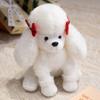 Hot Sale Realistic Sitting Poodle Pug Puppy Plush Toys Stuffed Doggy Cute Fluffy Plush Pet Room Decor Children Birthday Gift