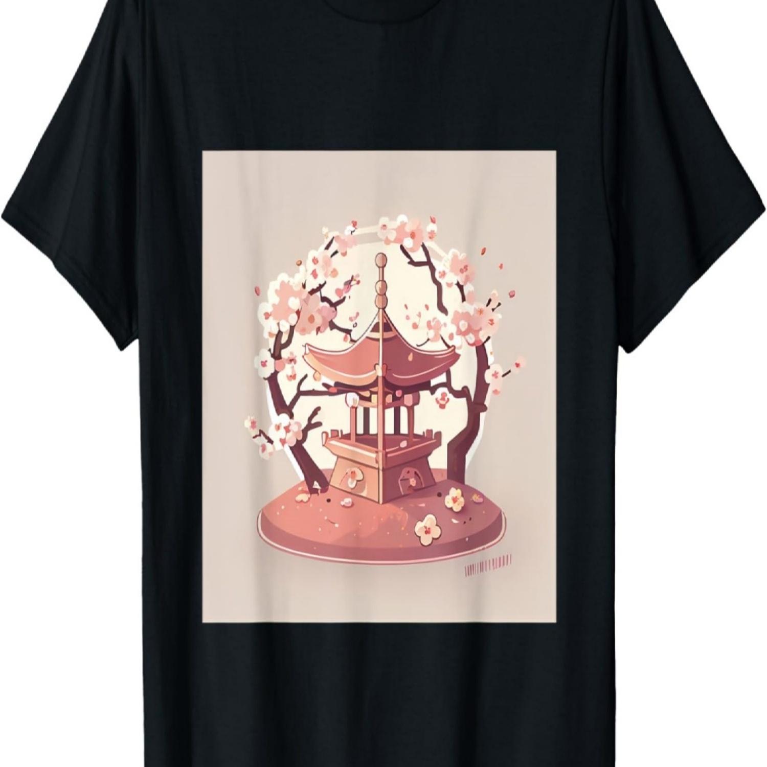 

Simple Cherry blossom shrine T-Shirt S чёрный