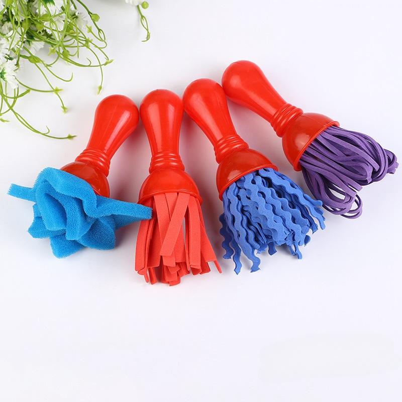 4 Pieces/set, Torch Handle Seal, Children's, Creative Drawing Tool, DIY, Painting Sponge Brush, Art Supplies