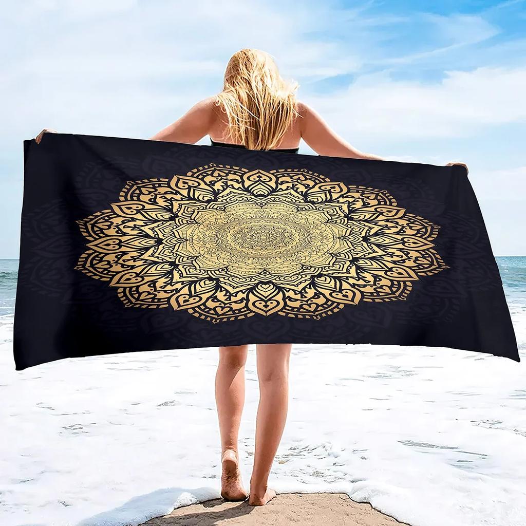 Mandala Strandtuch Ausverkauf Handtücher, Boho Stil Cooles Reise Pool Handtuch, Leicht Sandfrei Schnelltrocknend Reisehandtücher