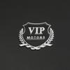 New Personalized VIP Car Logo Car VIP Word Logo Side Logo Decorative Sticker Modified Metal Tail Logo JP Car Sticker