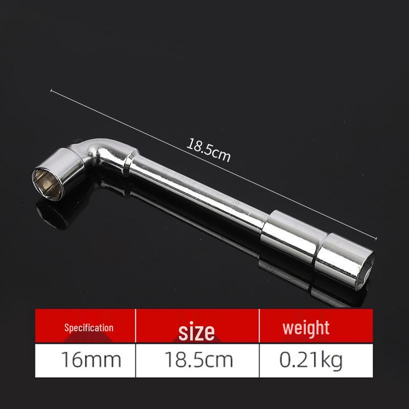 Perforated L-Shaped Hex Deep Socket Wrench for Auto Repair