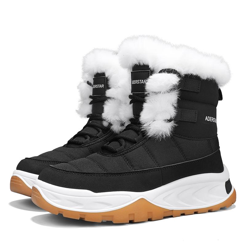 

Зимние ботинки Высокие бархатные теплые мужские ботинки Нескользящие износостойкие зимние ботинки 42 чёрный