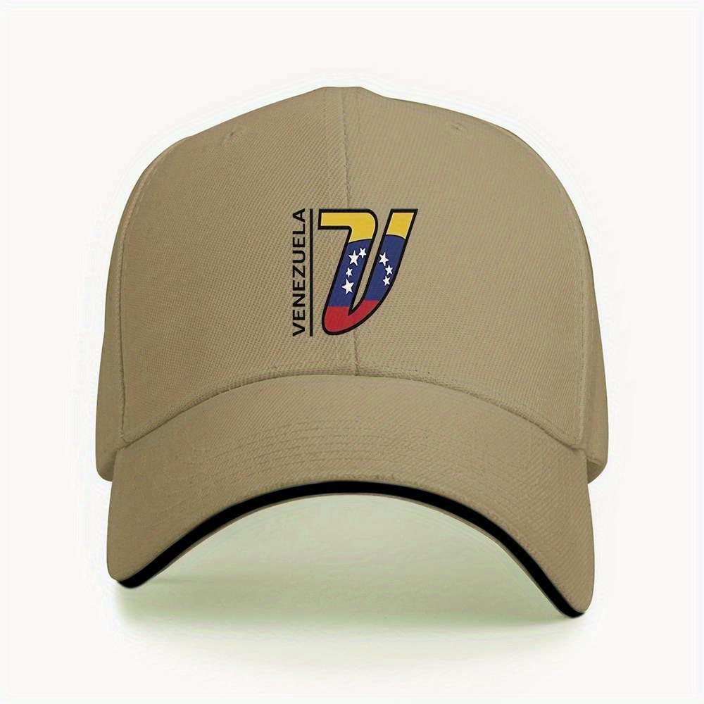 Pc Venezuela Pattern with Letter V and Flag Colors Printed Cap Unisex Suitable for All Seasons