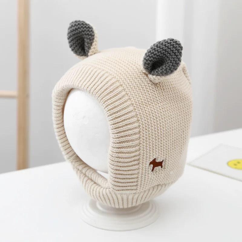 Winter Fleece Thickened Children's Baby Rabbit Ears Ear Protection Baby Boys and Girls Knitted Hat Cute Wool Hat