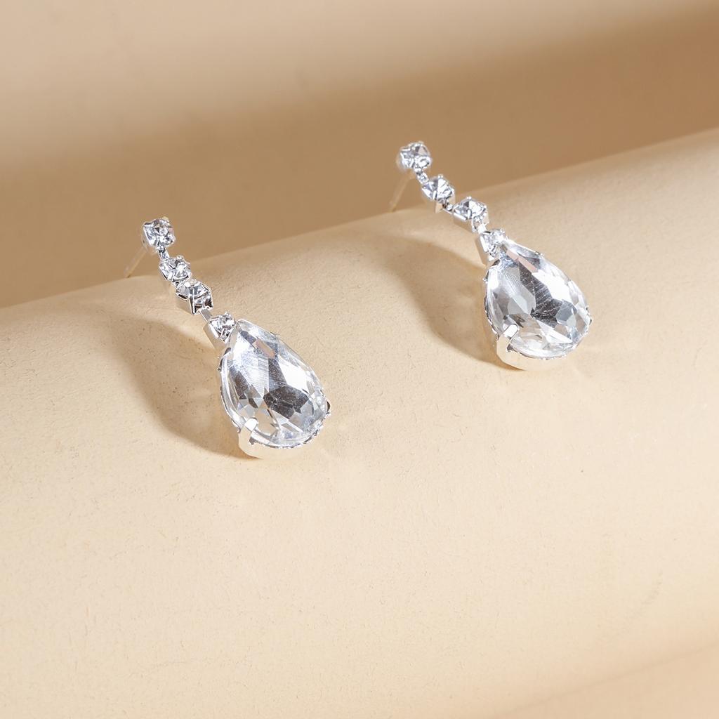 Bridal Necklace Set Wedding Matching Earrings Necklace Jewelry Two-piece Set