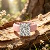 Rosa Silikon Zirkonia Ring Outdoor Sport Hochzeitsring Mode Damen Finger Accessoires