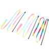 Ribbon Cat Wand Colorful Boredom Relief Funny Interactive Cat String Stick Toy for Kittens 3pcs