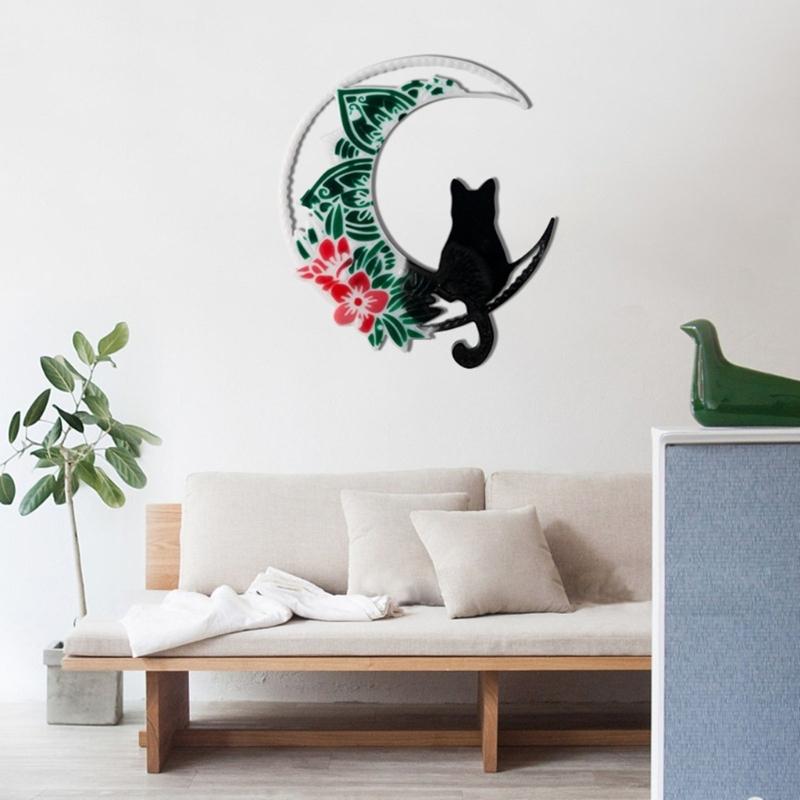 DIY Resin Casting Mold Pendant Moulds Craft Molds Moon Shape Wall Decorations Ornament Molds Silicone Material for Craft