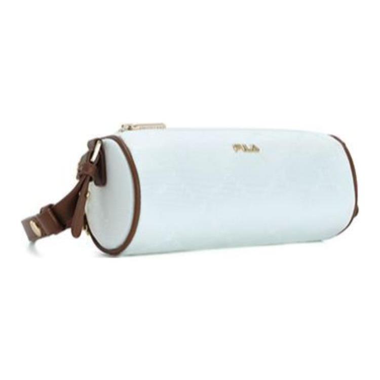 New FILA PU Leather Fabric Shoulder Bag Women's White F13W331162F-WT